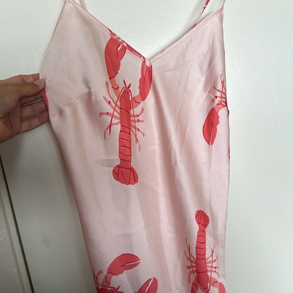 H&M lobster satin Nightgown dress - Picture 2 of 4